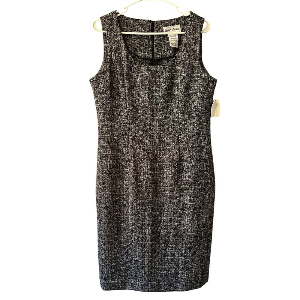 Danny and Nicole Gray Tweed Dress‎ Women's Size 8 Career Professional Wedding